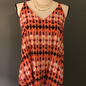 NWT Renee C (Stitchfix) Orange Abstract Print Tank